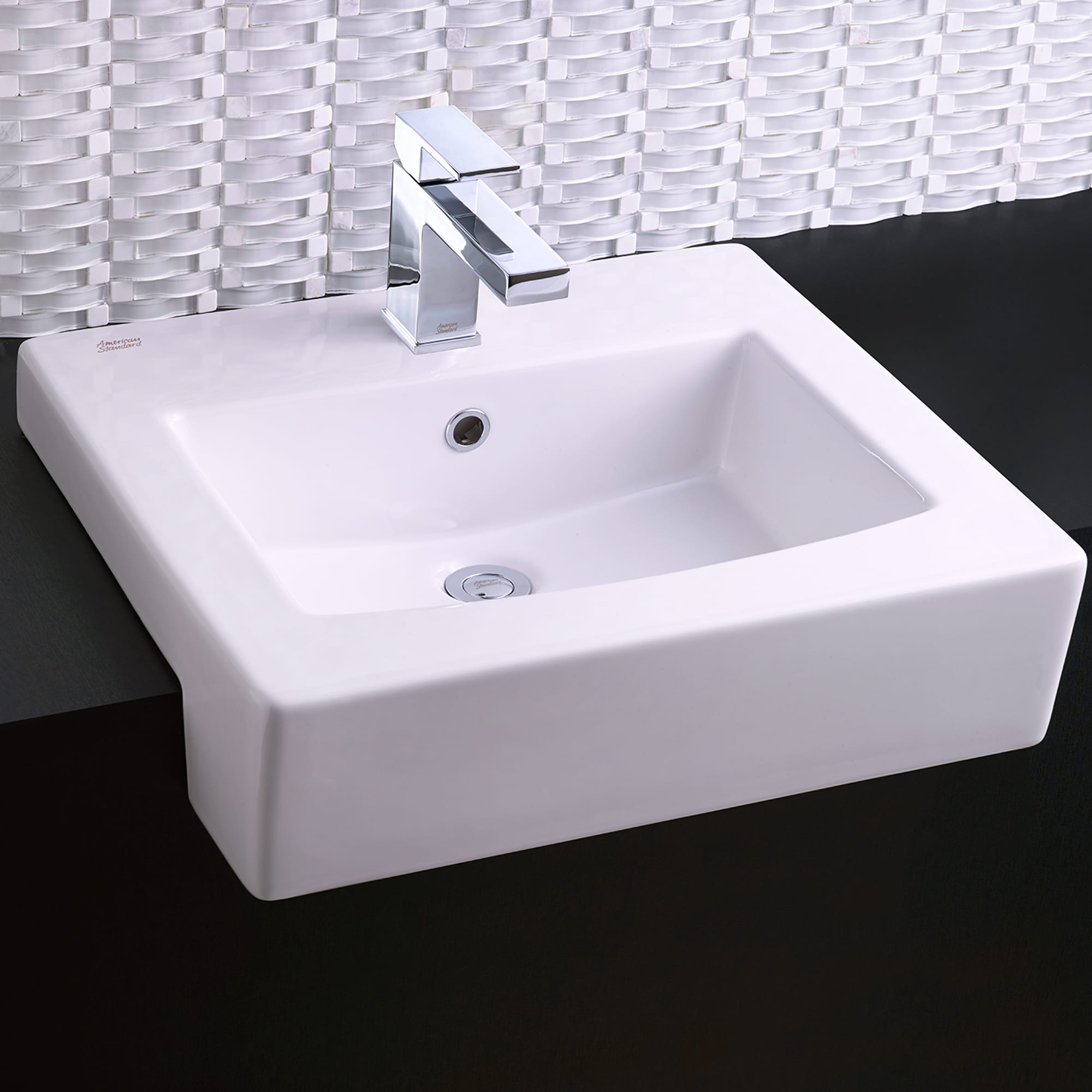 Boxe Semi Countertop Sink With Center Hole Only WHITE